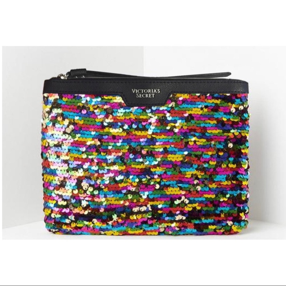 🚫SOLD🚫Victoria’sSecret Multicolored Sequin Pouch